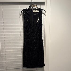 Elegant Black Sequin Dress